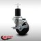 Service Caster 3.5'' SS Phenolic Swivel 1-3/4'' Expanding Stem Caster with Brake SCC-SSEX20S3514-PHS-TLB-134 - alternate 3